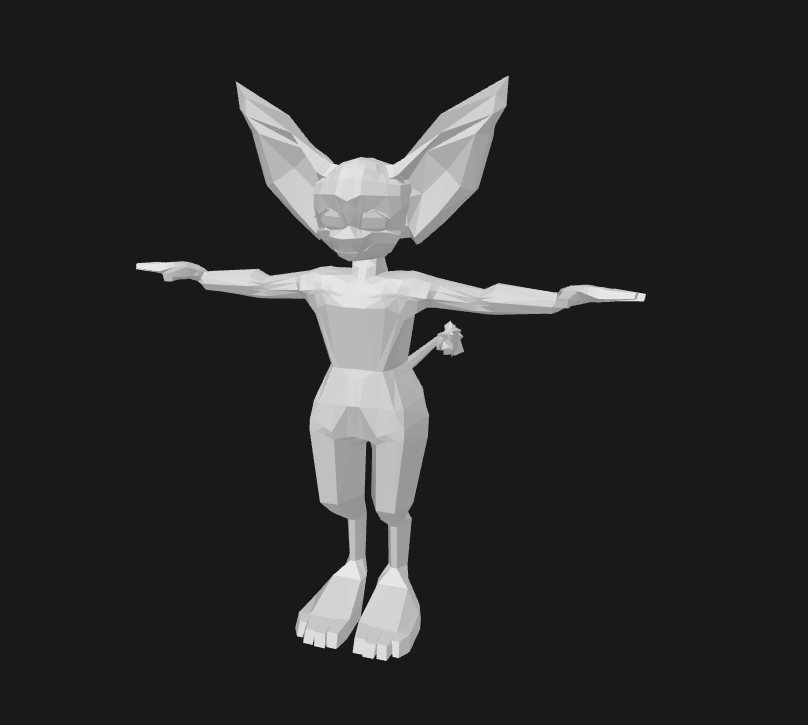 a model with the bind shape matrix applied